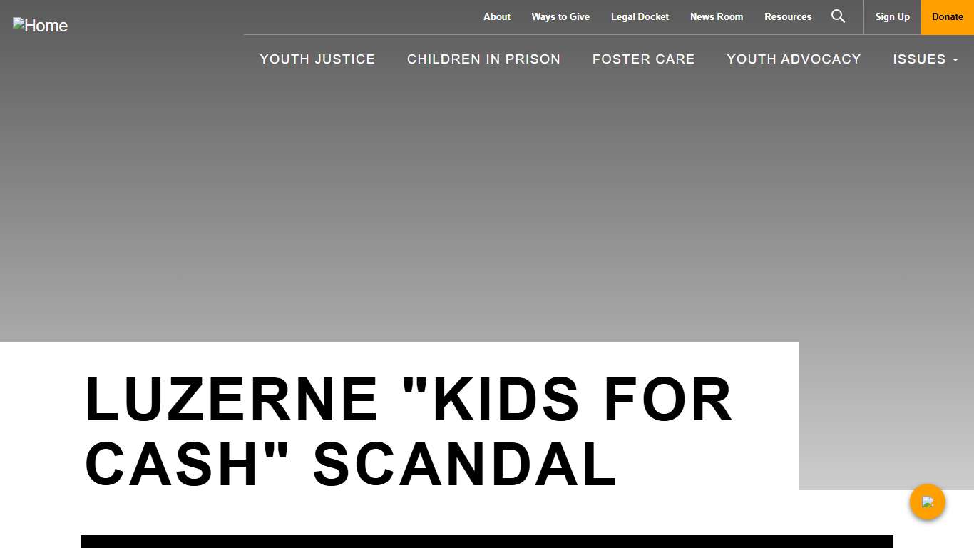 Luzerne "Kids for Cash" Scandal Juvenile Law Center